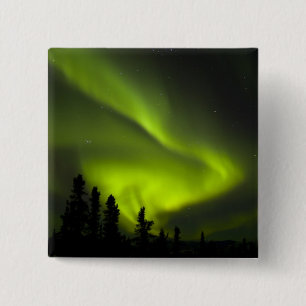 Bóton Quadrado 5.08cm EUA, Alasca, Chena Hot Springs. Aurora Boreal 2