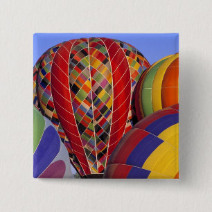 Bóton Quadrado 5.08cm EUA, Arizona, Val Vista. Ar quente colorido