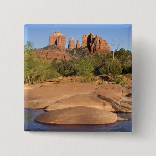 Bóton Quadrado 5.08cm EUA, AZ, Cathedral Rocks em Red Rock Crossing