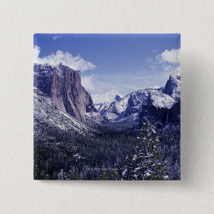 Bóton Quadrado 5.08cm EUA, Califórnia, parque nacional de Yosemite, EL 