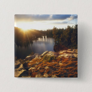 Bóton Quadrado 5.08cm EUA, Califórnia, Serra Nevada.Sunset