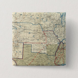 Bóton Quadrado 5.08cm EUA Dez 1863