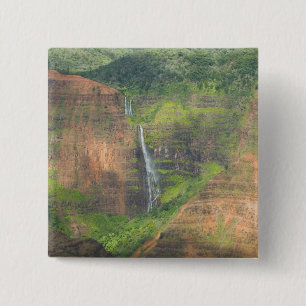 Bóton Quadrado 5.08cm EUA, Havaí, Kauai, Waimea, Waimea Canyon