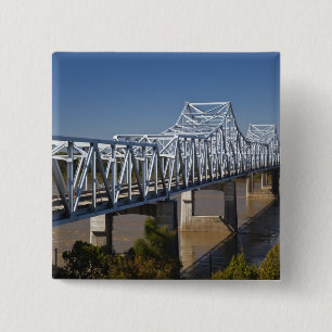 Bóton Quadrado 5.08cm EUA, Mississippi, Vicksburg. Rodovia I-20