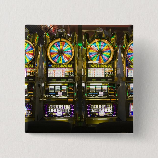 Bóton Quadrado 5.08cm EUA, Nevada, Las Vegas. McCarran Internacional (Frente)