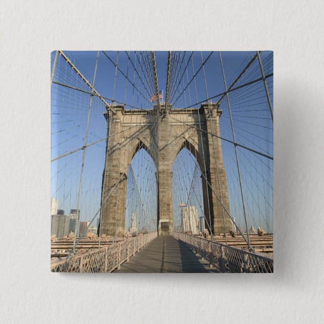 Bóton Quadrado 5.08cm EUA, Nova York, Nova York, Brooklyn: 3 (Frente)