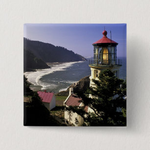Bóton Quadrado 5.08cm EUA, Oregon, Florença. Farol de Cabeça Heceta
