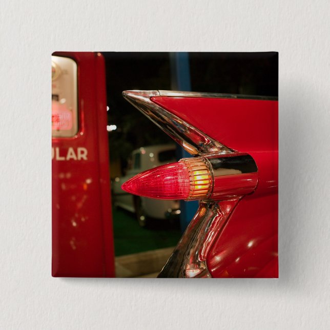 Bóton Quadrado 5.08cm EUA, Tennessee, Memphis, Elvis Presley (Frente)