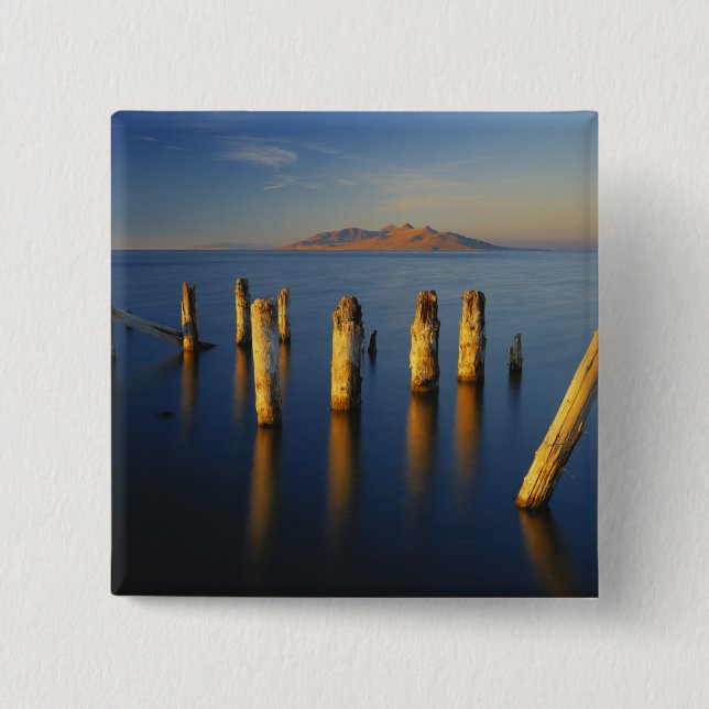 Bóton Quadrado 5.08cm EUA, Utah, Excelente Basin, Saltair, Excelente Sal (Frente)