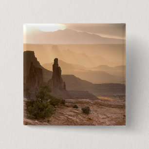 Bóton Quadrado 5.08cm EUA; Utah; Parque Nacional Canyonlands. Vista de