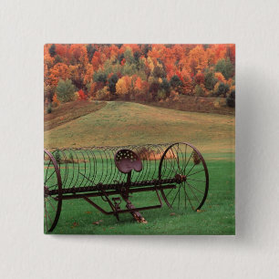 Bóton Quadrado 5.08cm EUA, Vermont, exploração agrícola