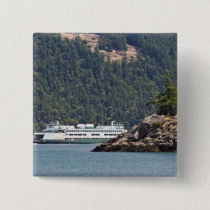 Bóton Quadrado 5.08cm EUA, WA.Washington State Ferries