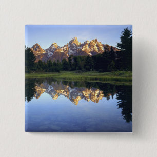Bóton Quadrado 5.08cm EUA, Wyoming, Parque Nacional Grand Teton. Grand