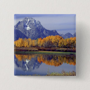 Bóton Quadrado 5.08cm EUA, Wyoming, Parque Nacional Grand Teton. Mt.