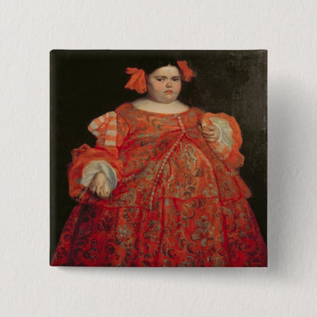 Bóton Quadrado 5.08cm Eugenia Marti'nez Vallejo, chamado La Monstrua (Frente)