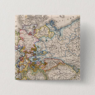 Bóton Quadrado 5.08cm Europa, Alemanha, Áustria
