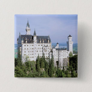 Bóton Quadrado 5.08cm Europa, Alemanha, Castelo de Neuschwanstein, const