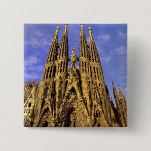 Bóton Quadrado 5.08cm Europa, Espanha, Barcelona, Sagrada Família