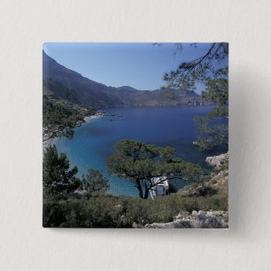 Bóton Quadrado 5.08cm Europa, Grécia, Karpathos, Dodecaneso; Apella