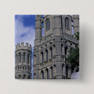 Bóton Quadrado 5.08cm Europa, Inglaterra, Cambridgeshire, Ely. Ely