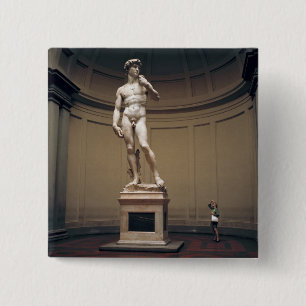 Bóton Quadrado 5.08cm Europa, Itália, Florença. O tamanho real do