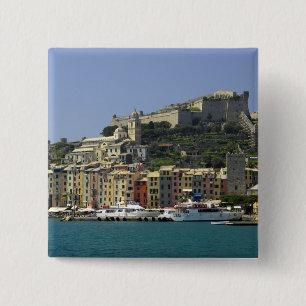 Bóton Quadrado 5.08cm Europa, Itália, Portovenere também conhecido por