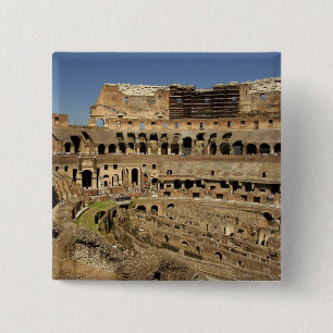 Bóton Quadrado 5.08cm Europa, Itália, Roma. O Colosseum (também conhecid