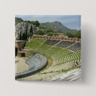 Bóton Quadrado 5.08cm Europa, Itália, Sicília, Taormina. século 3
