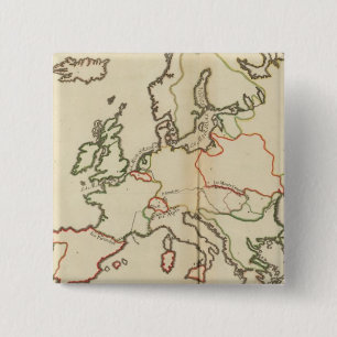 Bóton Quadrado 5.08cm Europa, Montanhas e Rios
