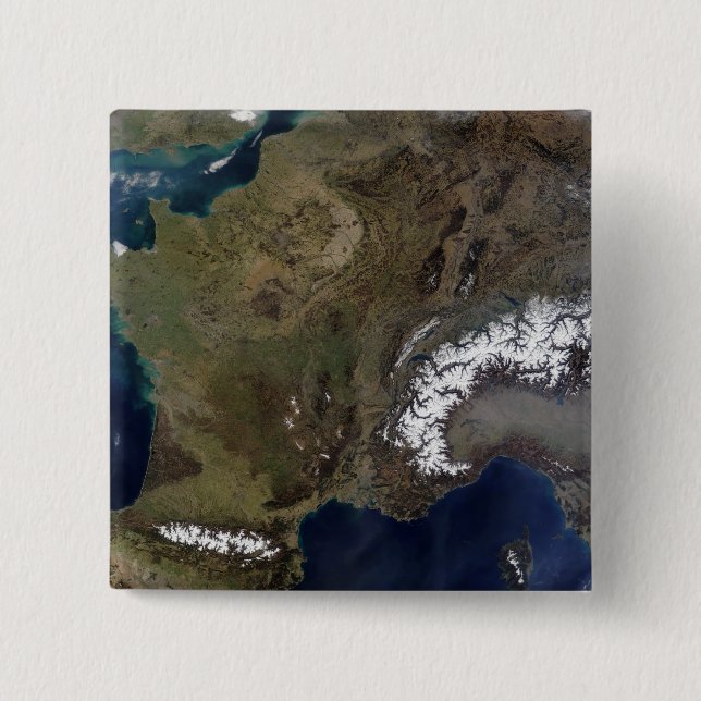 Bóton Quadrado 5.08cm Europa Ocidental (Frente)