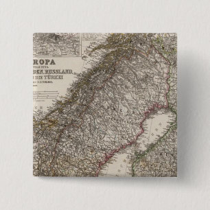 Bóton Quadrado 5.08cm Europa Oriental, Noruega