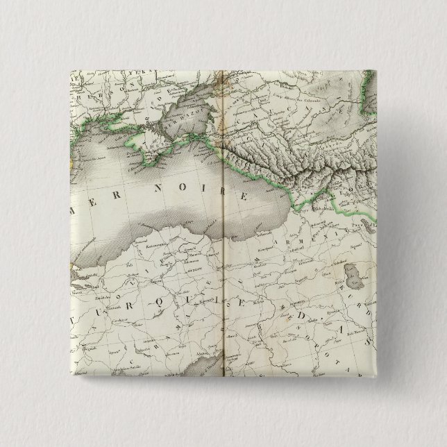 Bóton Quadrado 5.08cm Europa Sudeste (Frente)