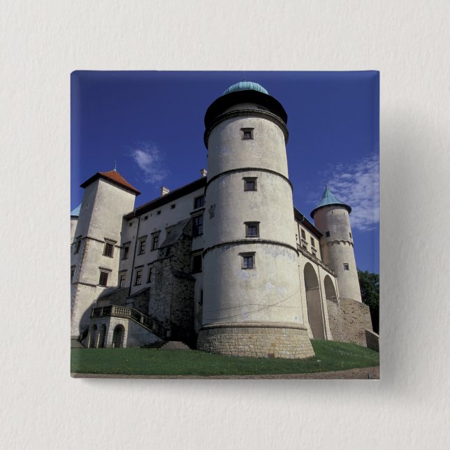 Bóton Quadrado 5.08cm EUROPE, Polônia, Carpathian Mts., Nowy Wisnicz (Frente)