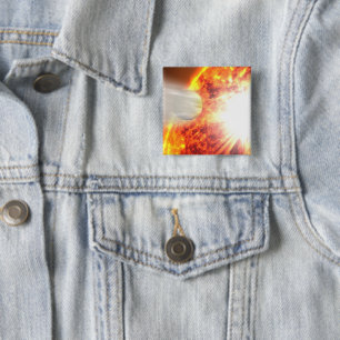 Bóton Quadrado 5.08cm Evaporação da atmosfera de Hd 189733b