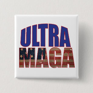Bóton Quadrado 5.08cm Excelente 💡 suporte do Ultra MAGA Trump nos EUA