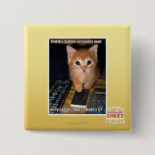 Bóton Quadrado 5.08cm Exército de Robôs Mau