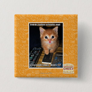 Bóton Quadrado 5.08cm Exército de robôs maus