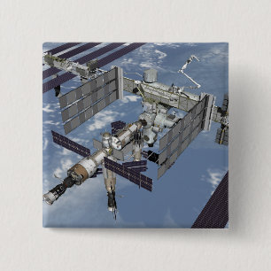 Bóton Quadrado 5.08cm Exibição 6 gerada por computador