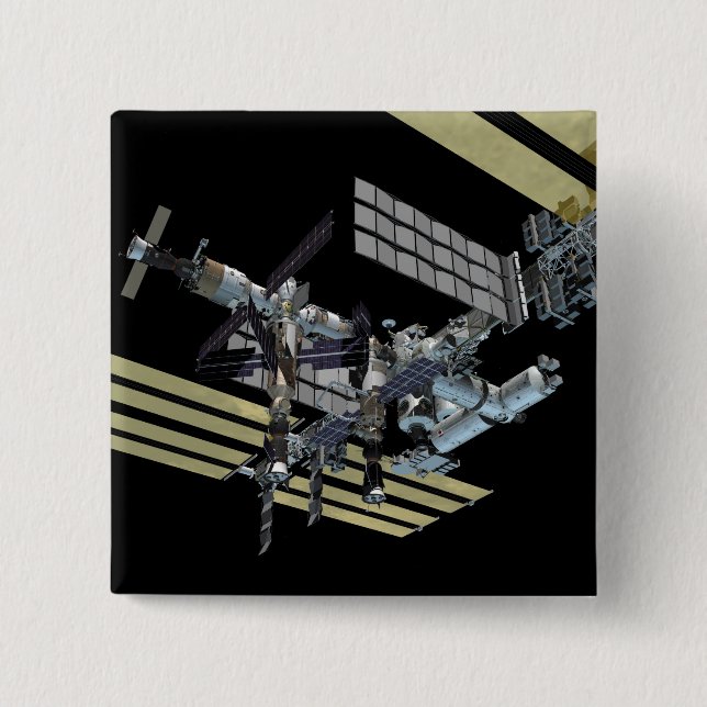 Bóton Quadrado 5.08cm Exibição gerada pelo computador 14 (Frente)