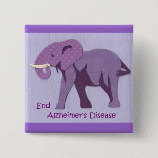 Bóton Quadrado 5.08cm Extremidade Alzheimers