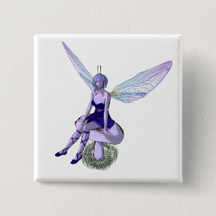 Bóton Quadrado 5.08cm Faery - PIN