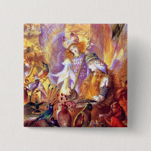 Bóton Quadrado 5.08cm Fairy Music