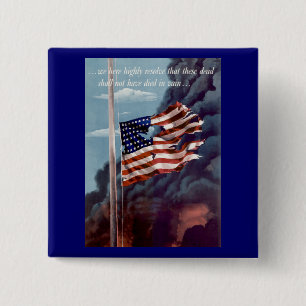 Bóton Quadrado 5.08cm Falência, mas não esquecida