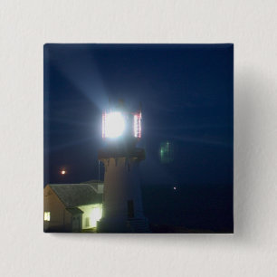 Bóton Quadrado 5.08cm farol de lindesnes, ponto mais meridional da norue