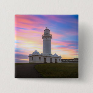 Bóton Quadrado 5.08cm Farol   Sydney de Macquarie, Austrália