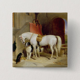 Bóton Quadrado 5.08cm Favoritos do Príncipe George (óleo na canvas)