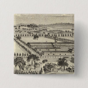 Bóton Quadrado 5.08cm Fazenda Ayrshire