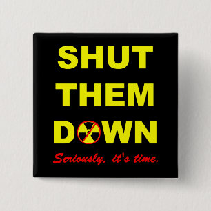 Bóton Quadrado 5.08cm Fechado lhes abaixo do slogan Pinback das