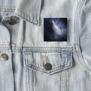 Bóton Quadrado 5.08cm Feche Ilustrativamente O Tempel De Cometa.