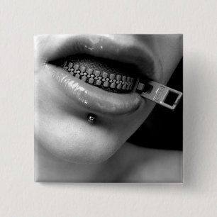 Bóton Quadrado 5.08cm Feche-o botão